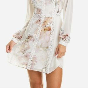 Ted baker vinalla panel detail long sleeve dress.